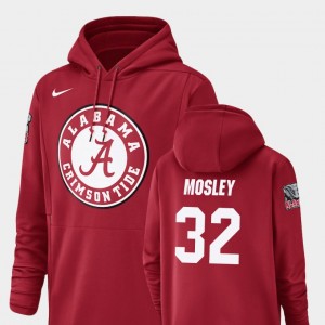#32 C.J. Mosley Alabama Crimson Men's Hoodie Champ Drive Football Performance 901032-785