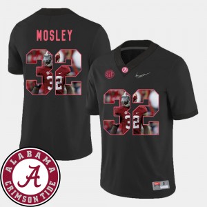 #32 C.J. Mosley University of Alabama Black Mens Jerseys Pictorial Fashion Football 798895-779