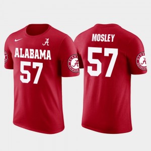 #57 C.J. Mosley Bama Red Mens T-Shirt Future Stars Baltimore Ravens Football 963262-474