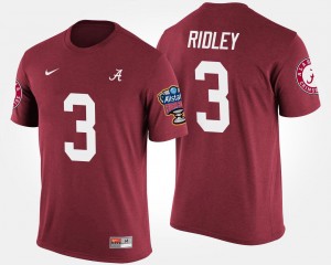 #3 Calvin Ridley Crimson Crimson Men T-Shirt Bowl Game Sugar Bowl 335692-311