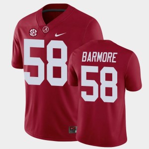 #58 Christian Barmore The Tide Crimson Mens Jersey Game College Football 362383-849