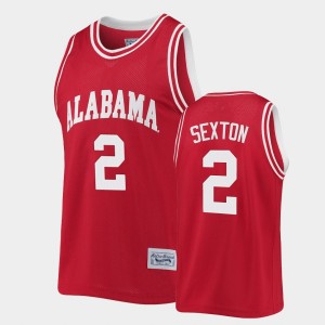 #2 Collin Sexton Alabama Crimson Tide Crimson Men's Jerseys Commemorative Basketball Classic 550190-446