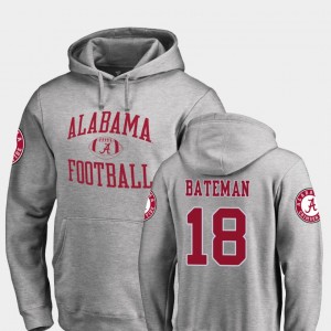 #18 Cooper Bateman Alabama Ash Men Hoodie Neutral Zone College Football 705969-271