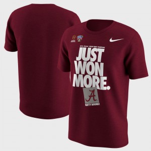 Alabama Crimson Men's T-Shirt Bowl Game College Football Playoff 2018 Sugar Bowl Champions Locker Room 357878-324