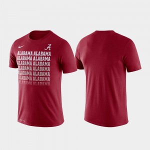 Alabama Crimson Men's T-Shirt Fade Performance 345295-820