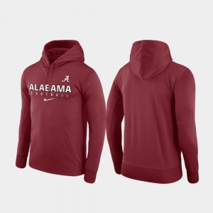 Alabama Crimson Tide Crimson Men's Hoodie Football Practice Performance 489389-880
