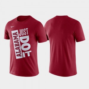 The Tide Crimson Men's T-Shirt Just Do It Basketball Performance 916892-535