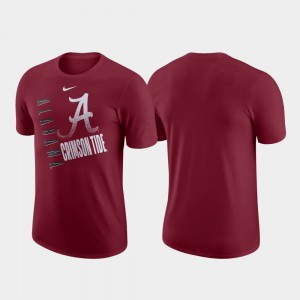 Bama Crimson Men's T-Shirt Just Do It Performance Cotton 572071-181