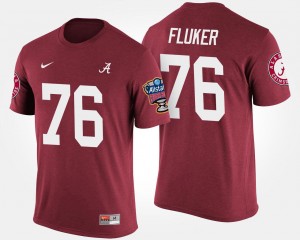#76 D.J. Fluker The Tide Crimson Mens T-Shirt Bowl Game Sugar Bowl 348580-973