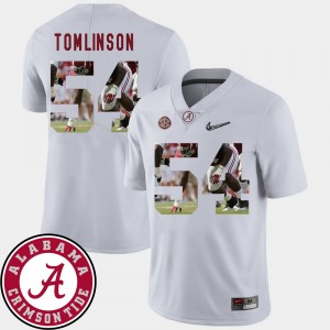 #54 Dalvin Tomlinson Crimson White Men Jersey Pictorial Fashion Football 968100-539