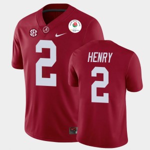 #2 Derrick Henry Alabama Crimson Tide Crimson Mens Jerseys 2021 Rose Bowl College Football 851209-451