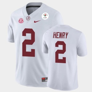 #2 Derrick Henry The Tide White Men Jersey 2021 Rose Bowl Champions 389248-634