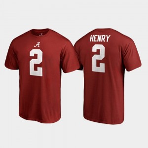#2 Derrick Henry Crimson Crimson Mens T-Shirt College Legends Name & Number 995735-413