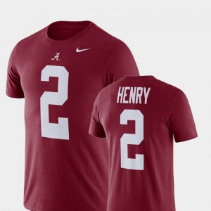 #2 Derrick Henry University of Alabama Crimson Men T-Shirt Name and Number Football Performance 779731-958