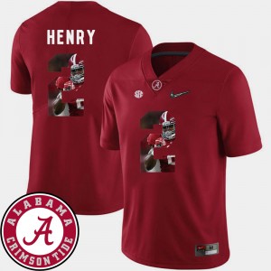 #2 Derrick Henry Alabama Crimson Tide Crimson Men's Jerseys Pictorial Fashion Football 620854-429