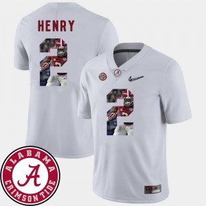 #2 Derrick Henry The Tide White Men Jersey Pictorial Fashion Football 830647-229