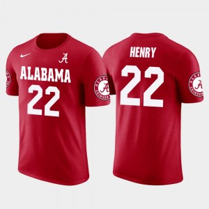 #22 Derrick Henry Roll Tide Red Mens T-Shirt Future Stars Tennessee Titans Football 942627-547