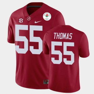 #55 Derrick Thomas Roll Tide Crimson Mens Jersey 2021 Rose Bowl College Football 565387-698