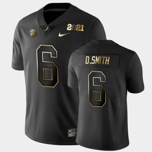 #6 DeVonta Smith Alabama Crimson Tide Black Mens Jerseys 2021 National Championship Golden Playoff 811627-167