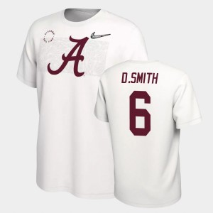 #6 DeVonta Smith University of Alabama White Mens T-Shirt College Football Playoff 148082-893