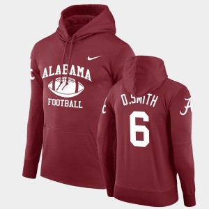 #6 DeVonta Smith Crimson Crimson Men's Hoodie Retro Football Legend Pullover 661026-896