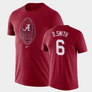 #6 DeVonta Smith University of Alabama Crimson Men's T-Shirt Football Icon Legend 979051-837