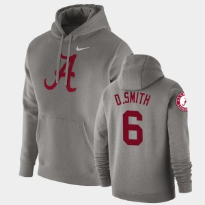 #6 DeVonta Smith The Tide Heathered Gray Men Hoodie Vault Logo Club Fleece Pullover 213142-733