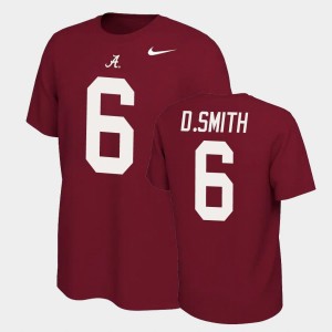 #6 DeVonta Smith The Tide Crimson Men T-Shirt Name and Number Name & Number Retro 374843-804
