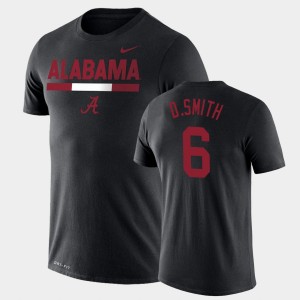 #6 DeVonta Smith Alabama Crimson Tide Black Mens T-Shirt Team DNA Legend Performance 330070-819