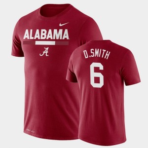 #6 DeVonta Smith Alabama Crimson Tide Crimson Mens T-Shirt Team DNA Legend Performance 560793-217