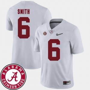 #6 DeVonta Smith The Tide White Mens Jersey College Football 2018 SEC Patch 171956-522