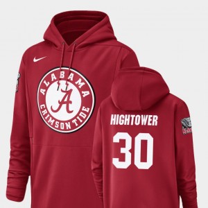 #30 Dont'a Hightower Bama Crimson Men's Hoodie Champ Drive Football Performance 850532-769