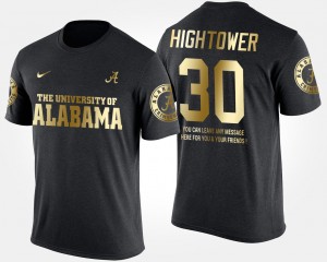 #30 Dont'a Hightower Crimson Black Men T-Shirt Gold Limited Short Sleeve With Message 698289-276