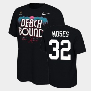 #32 Dylan Moses Bama Black Mens T-Shirt 2021 National Championship Bound College Football Playoff 143530-464