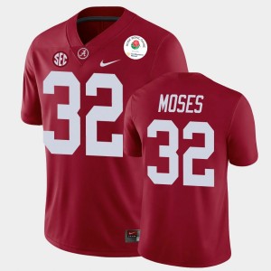 #32 Dylan Moses Bama Crimson Mens Jerseys 2021 Rose Bowl College Football 440782-203