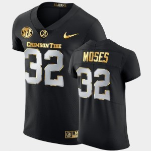 #32 Dylan Moses Alabama Black Mens Jersey Golden Edition 2020-21 Authentic 634282-683