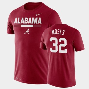 #32 Dylan Moses Alabama Crimson Men T-Shirt Team DNA Legend Performance 366734-360