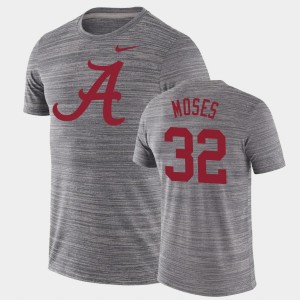 #32 Dylan Moses Alabama Charcoal Men T-Shirt GFX Velocity Velocity Performance 248532-482
