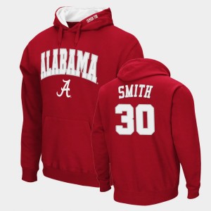 #30 Galin Smith Bama Crimson Mens Hoodie Arch & Logo 2.0 Pullover 397295-928
