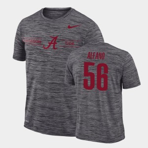 #56 Antonio Alfano Bama Gray Men's T-Shirt GFX Velocity Sideline Legend Performance 813745-703