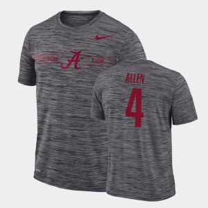 #4 Christopher Allen Alabama Crimson Tide Gray Men T-Shirt GFX Velocity Sideline Legend Performance 635505-227
