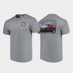 Roll Tide Gray Men's T-Shirt Campus Scenery Comfort Colors 761865-649