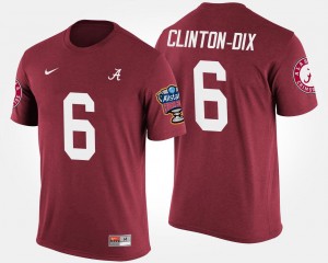 #6 Ha Ha Clinton-Dix University of Alabama Crimson Men's T-Shirt Bowl Game Sugar Bowl 768113-949