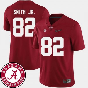 #82 Irv Smith Jr. Crimson Crimson Men's Jersey College Football 2018 SEC Patch 438672-668