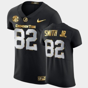 #82 Irv Smith Jr. Roll Tide Black Men's Jersey Golden Edition 2020-21 Authentic 639798-591