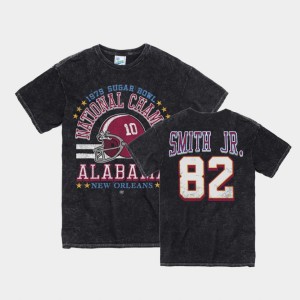 #82 Irv Smith Jr. Alabama Crimson Tide Black Men T-Shirt Vintage Tubular 1979 Sugar Bowl 580670-649