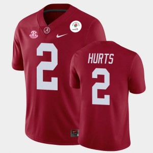 #2 Jalen Hurts Bama Crimson Men Jerseys 2021 Rose Bowl Champions 400350-122