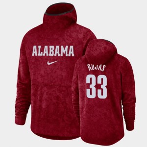 #33 James Rojas Bama Crimson Men's Hoodie Basketball Spotlight Pullover Team Logo 720707-668