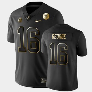 #16 Jayden George Roll Tide Black Mens Jersey 2021 Rose Bowl Golden Edition 207910-401