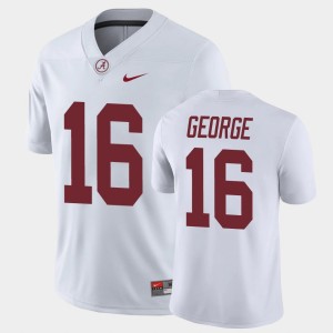 #16 Jayden George The Tide White Men's Jersey College Football Game 411267-954